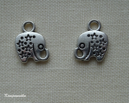 Přívěšek malý sloník 11x8mm 2kusy