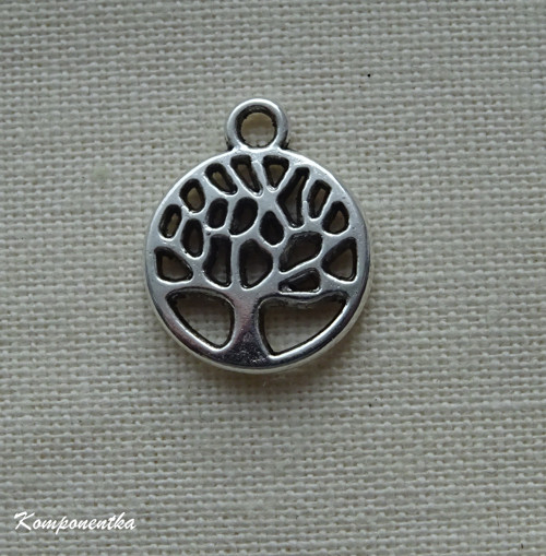 Přívěšek strom života kulatý 11x13mm 1kus