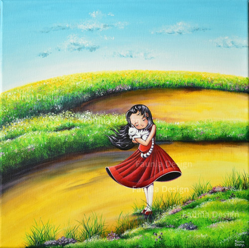 "Letní vánek" - 40x40cm