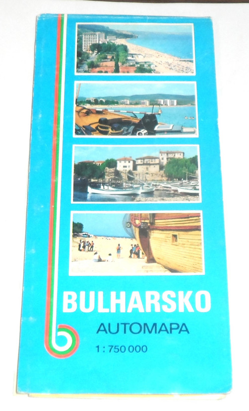BULHARSKO, automapa 1:750 000, 1984