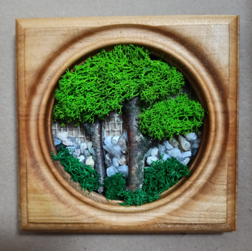 Mechový obrázek 13x13 — foto 1