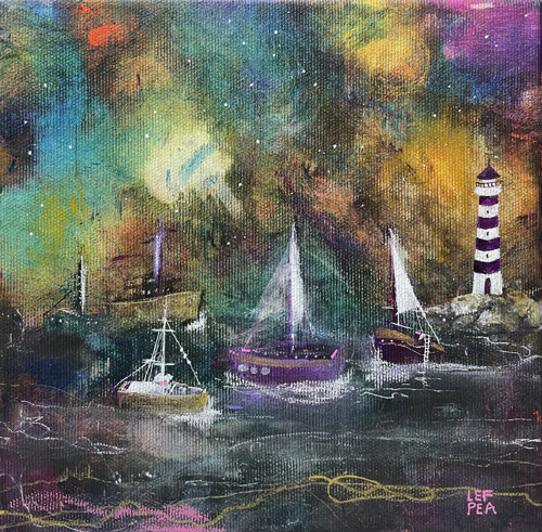 Barvy moře - 20x20cm — foto 1