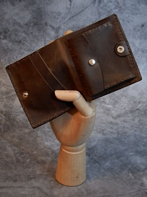 Malá peněženka - vintage Dark brown "Crazy Horse"