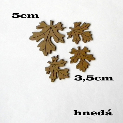 List - překližka hnedá - bal.4ks