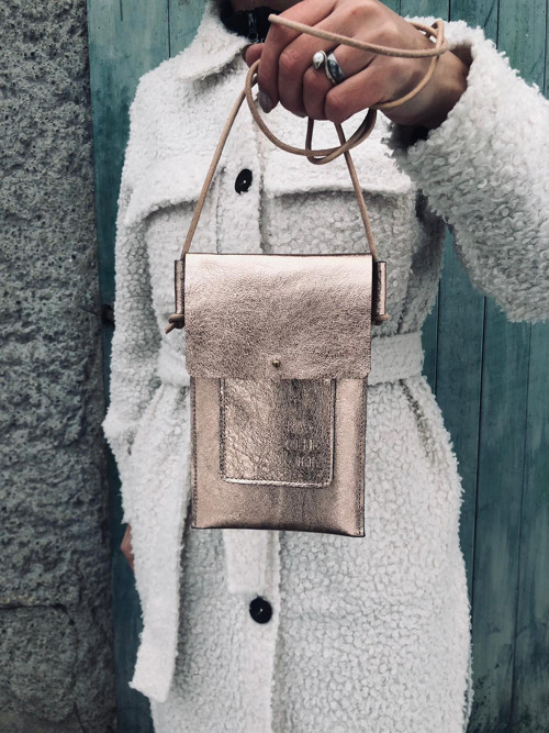 Kabelka na telefon rosegold — foto 1