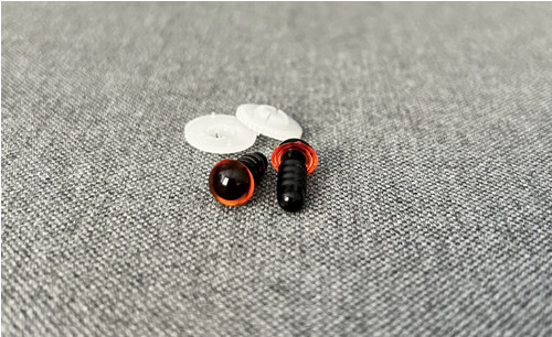 Bezpečnostní oči, jantarová barva, 8mm