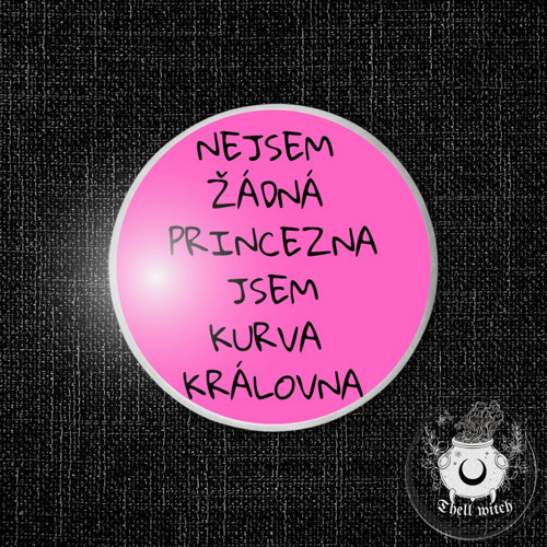 Placka button špendlík Jsem královna růžová