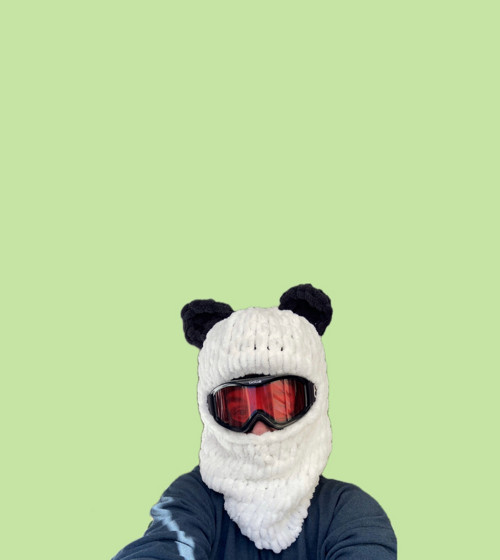 Lyžařská kukla - panda — foto 1