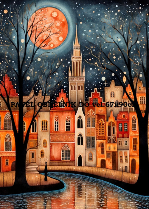 Bavlněný panel Bruggy 15x20 cm - skladem