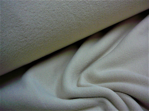 Fleece - bílá káva - šíře 150cm