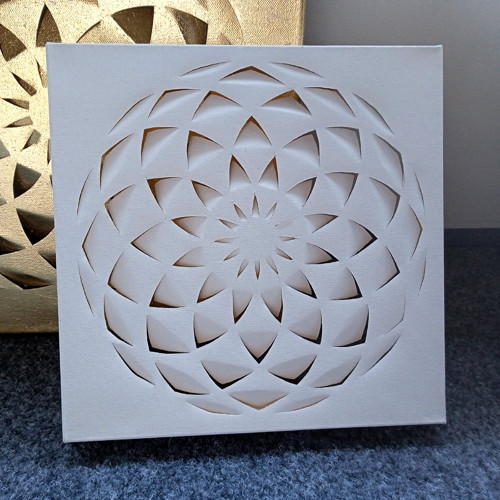 Obraz lotos bílý 25x25 cm