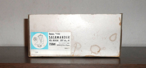 Kartonová KRABICE od bot • Salamander, DDR — foto 1