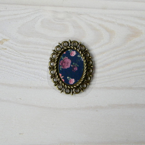Kovový rámeček staromosaz-RM034-4cmx3cm
