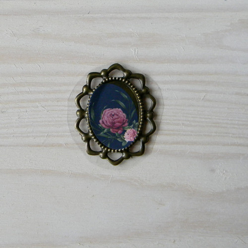 Kovový rámeček staromosaz-RM037-3,5cmx3cm