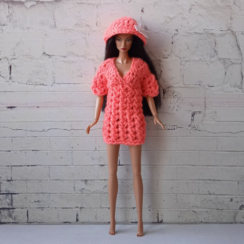 Oblečky pro Barbie, FR, Integrity - šaty, čepička — foto 1