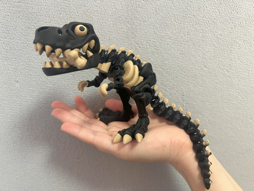 Flexi Kostěný Tyranosaurus Rex - 25 cm - 3D tisk — foto 1