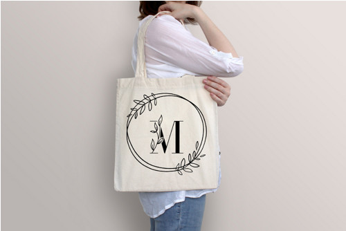 Látková taška s iniciály