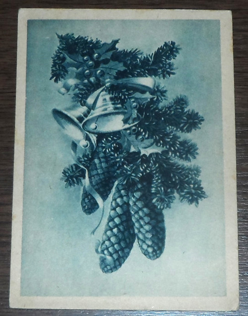 Vánoční ČB POHLEDNICE, 1945