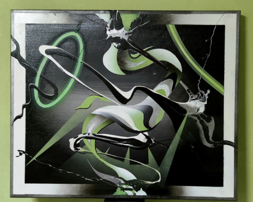 Malba, umění, abstrakce 60/50 cm