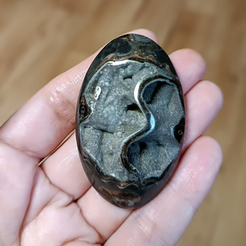 Simbircitová geoda s Amonitem, ID 3396, 56x35 mm