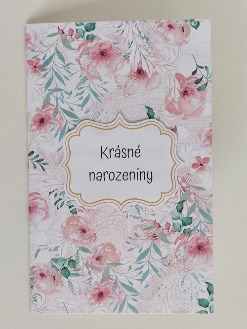 Narozeninové přání květinové
