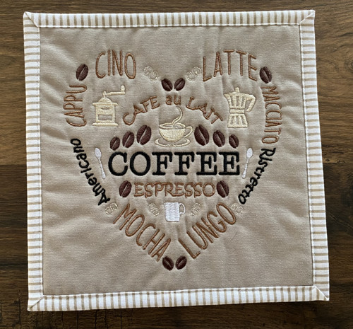 Vyšívaná prostírka Caffee 3