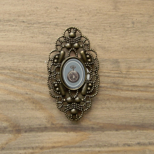 Kovový rámeček staromosaz-RM045-5cmx3cm