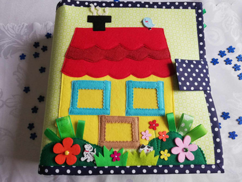Quiet book - obal s pevnou vazbou.