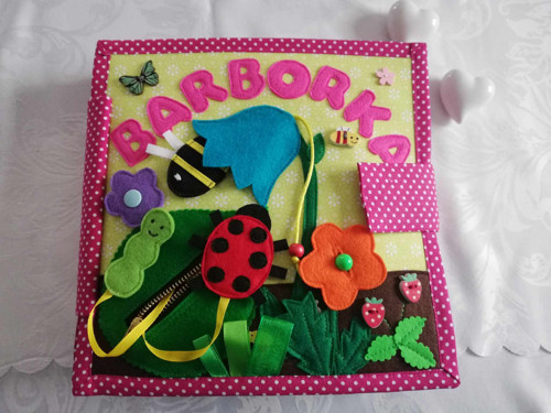 Quiet book - OBAL s pevnou vazbou