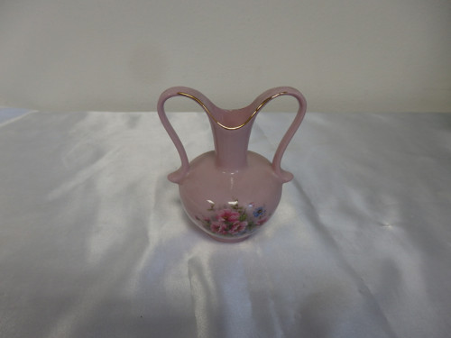 Minivázička - růžový porcelán