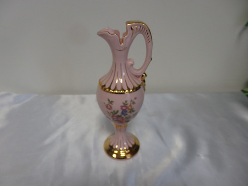 Růžový porcelán, vázička — foto 1