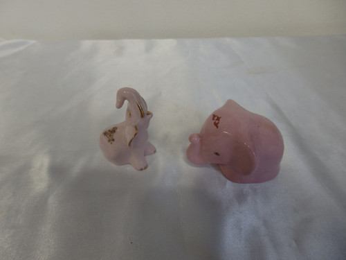 Miniatury - růžový porcelán