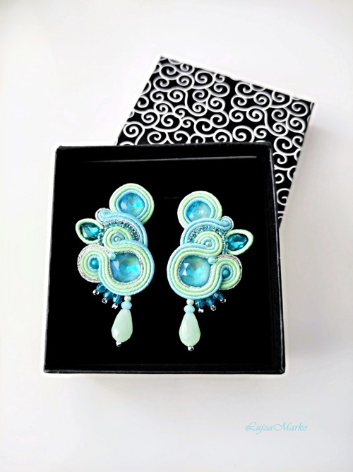 Lisa - elegantní soutache / sutaš náušnice