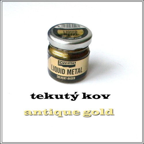 Tekutý kov 30ml Pentart - Antique gold 30ml