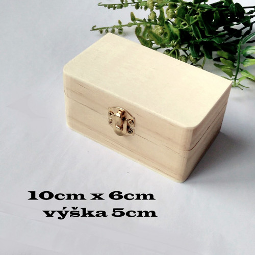 Dřevěná krabička - truhlička - 10cmx6cmx5cm