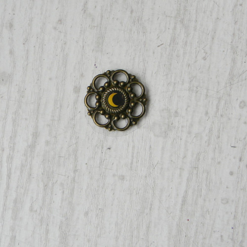 Kovový rámeček staromosaz-RM053 - Ø2,5cm — foto 1