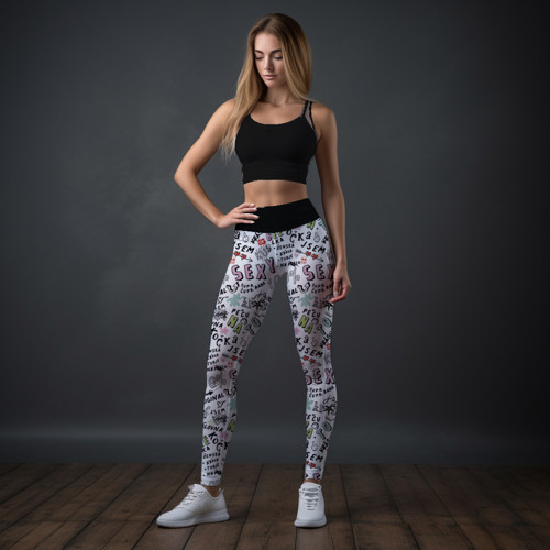 Lehké sportovní legíny - Sexy bílá