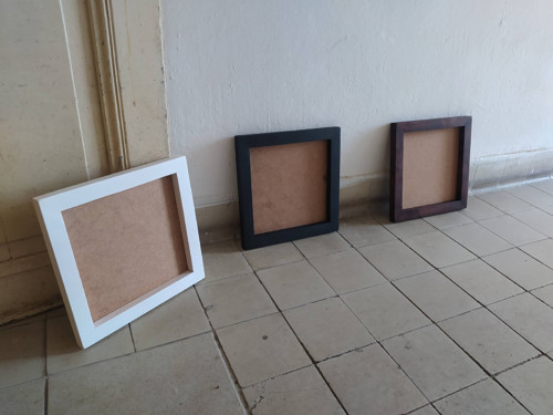 Dřevěný rám na mechový obraz 30 x 30cm