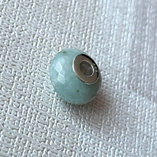 Akvamarín s velkým prúvlakem AG925 / 14x8mm č.1