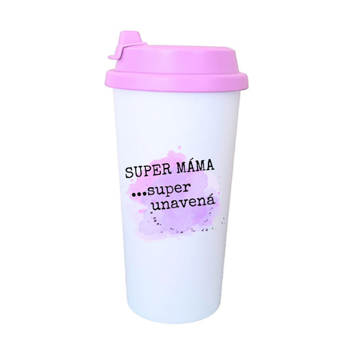 Cestovní hrnek – SUPER MÁMA... super unavená