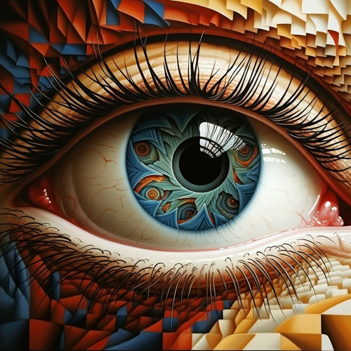 Grafika na plátně Magic Eye I.