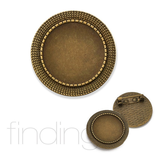AKCE: Brož starobronz / Lůžko 20mm / ks