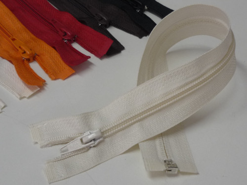 Zip spirálový dělitelný 30cm - smetanová