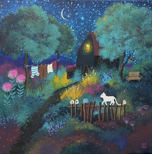Zasutá zahrada - 30x30cm — foto 1