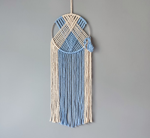 Macramé lapač snů - 18 x 55 cm — foto 1