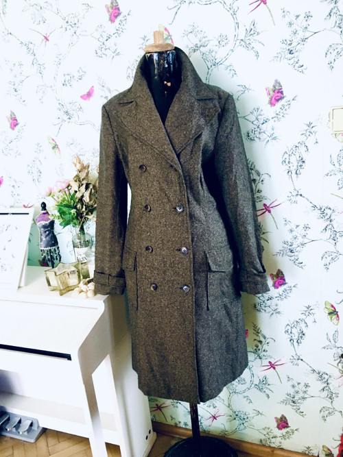 Kabát dandy v tweedu — foto 1
