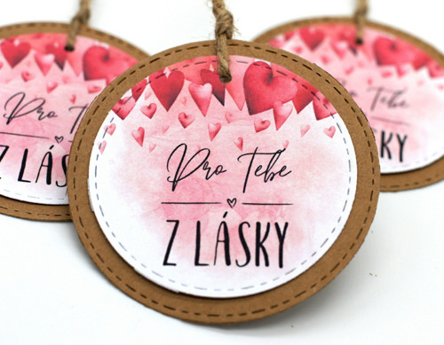 Visačka Pro tebe z lásky - 3 ks