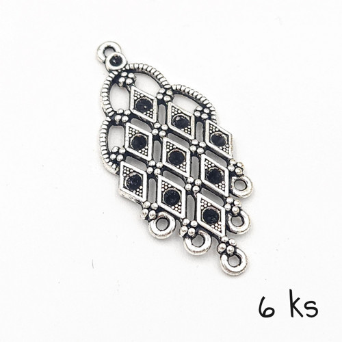 Ramínko "kosočtverec" 42x18 mm, 3 páry