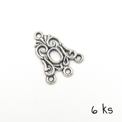 Ramínko "zvonek" 25x20 mm, 3 páry
