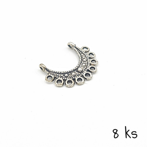 Ramínko "půlměsíc" 15x21 mm, 4 páry